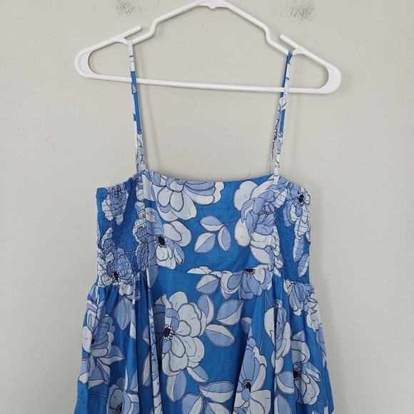 J. Crew Re-Imagined Convertible Beach dress blue peony size M - Picture 9 of 9